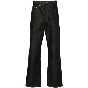 Palm Angels, Zwarte Jeans in Palm Angels Stijl Zwart, Heren, Maat:W34