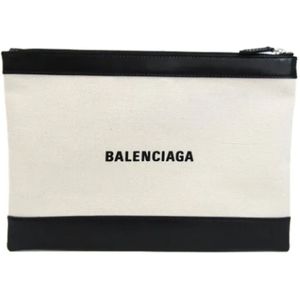 Balenciaga Vintage, Beige Skinn Balenciaga Clutch Beige, Dames, Maat:ONE Size