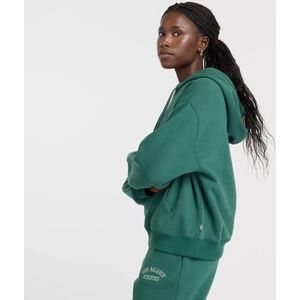 New Balance, Sweatshirts & Hoodies, Dames, Groen, S, Grafische Fleece Hoodie