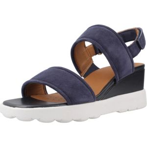 Geox, Schoenen, Dames, Blauw, 38 EU, Spherica Wedges