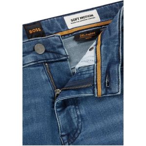 Hugo Boss, Jeans, Heren, Blauw, W31 L34, Katoen, Slim-fit Jeans met Normale Taille