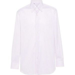 Brioni, Blouses Shirts Roze, Heren, Maat:L