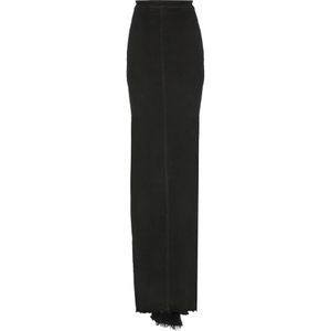 Rick Owens, Rokken, Dames, Zwart, S, Katoen, Maxi Skirts