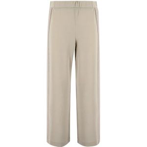 Le Tricot Perugia, Moderne Beige Joggingbroek Beige, Dames, Maat:L