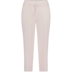 Betty & Co, Broeken, Dames, Beige, L, Hoge taille ceintuur broek