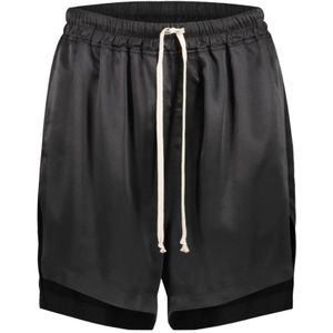 Rick Owens, Korte broeken, Dames, Zwart, S, Zwarte modebewuste boxershorts