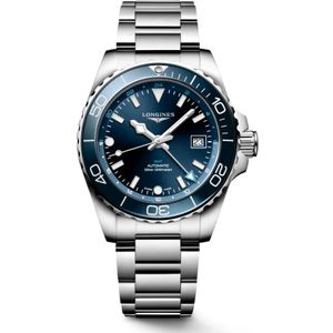 Longines, Hydroconquest Automatisch Stalen Horloge Blauw, Dames, Maat:ONE Size