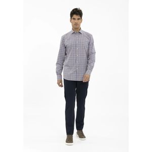 Ermenegildo Zegna, Overhemden, Heren, Blauw, M, Katoen, Casual overhemd