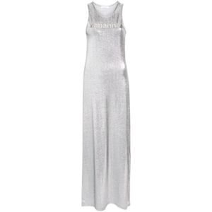 Paco Rabanne, Zilveren jurken voor vrouwen Grijs, Dames, Maat:S