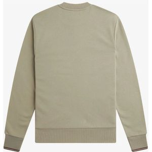 Fred Perry, Sweatshirts & Hoodies, Heren, Beige, M, Logo Crewneck Sweatshirt in Beige