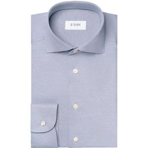 Eton, Eton slim fit overhemd Blauw, Heren, Maat:XL