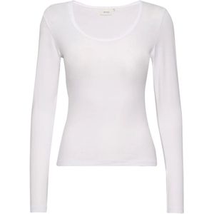 Gestuz, Tops, Dames, Wit, L, Lange Mouwen Top - Damygz LS TEE Noos