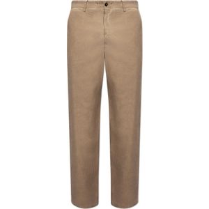 Dolce & Gabbana, Broeken, Heren, Beige, S, Katoen, Broek met zakken