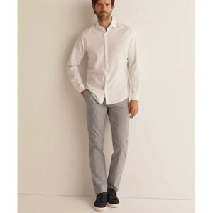 ROY Robson, Overhemden, Heren, Wit, S, Katoen, Witte Oxford Slim Shirt Lisa