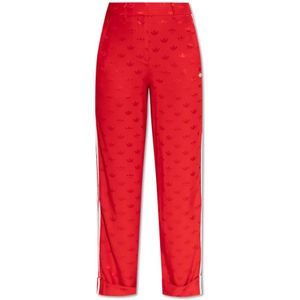 Adidas Originals, Broeken, Dames, Rood, 2Xs, Rayon, Monogram Broek