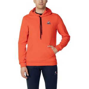 le coq sportif, Sweatshirts & Hoodies, Heren, Oranje, S, Polyester, Hoodies