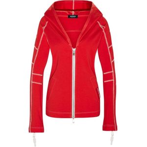 Borgo, Sweatshirts & Hoodies, Dames, Rood, M, Katoen, Adria Rood Rits Hoodie