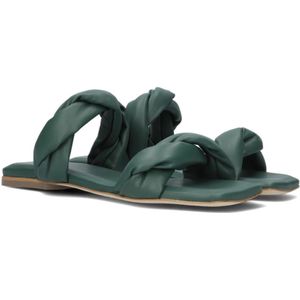 Nubikk, Schoenen, Dames, Groen, 40 EU, Leer, Groene Twist Sandalen