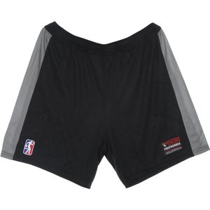 Propaganda, Korte broeken, Heren, Zwart, L, Polyester, Mesh Basketbalshorts Zwart Geborduurde Patch