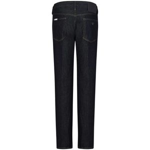 Emporio Armani, Jeans, Heren, Blauw, W30, Katoen, Blauwe Slim Fit Jeans met Adelaarsplaatje