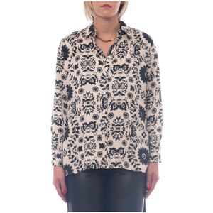 Emme DI Marella, Polyester Jas - Egizio-003 Wit, Dames, Maat:M