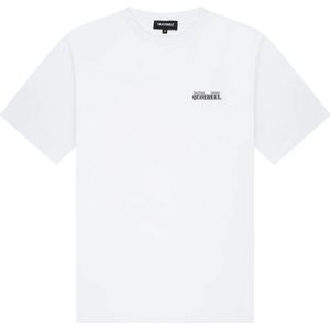 Quotrell, Tops, Heren, Wit, XL, Katoen, Quotrell Venezia T-Shirt Heren Wit/Zwart