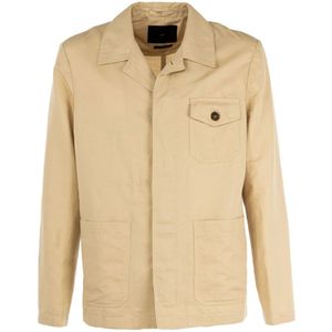 Liu Jo, Jassen, Heren, Beige, L, Katoen, Zomer Werkjas