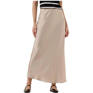 Bruuns Bazaar, Rokken, Dames, Beige, S, Beige Midirok Acacia Bbjoanelle Skirt