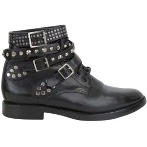 Yves Saint Laurent Vintage, Pre-owned, Dames, Zwart, 37 EU, Leer, Pre-owned Leather boots