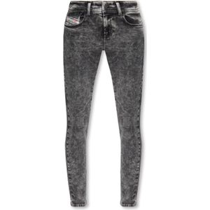 Diesel, Jeans, Dames, Grijs, W26 L30, ‘2017 Slandy L.32’ jeans