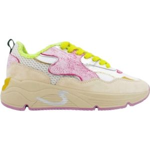 Serafini, Malibù Sneaker in wit/fuchsia/beige Veelkleurig, Dames, Maat:40 EU