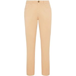 Boggi Milano, Stretch katoen/tencel jeans Oranje, Heren, Maat:W30