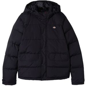 Dickies, Waterafstotende Puffer Anorak Zwart, Heren, Maat:S