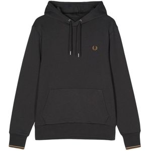 Fred Perry, Sweatshirts & Hoodies, Heren, Grijs, L, Grijze Tipped Hoodie