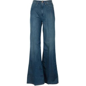 Don The Fuller, Jeans, Dames, Blauw, W28, Denim, Flared Jeans