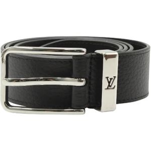 Louis Vuitton Vintage, Pre-owned Leather belts Zwart, Heren, Maat:ONE Size