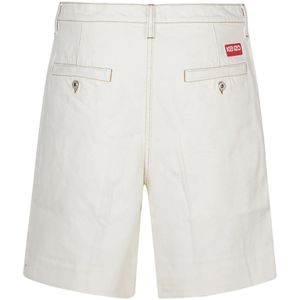 Kenzo, Korte broeken, Heren, Wit, W30, Denim, Denim Shorts