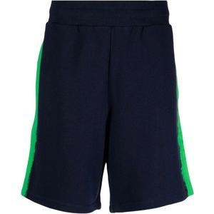 Moschino, Korte broeken, Heren, Blauw, M, Katoen, Blauwe Casual Katoenen Shorts voor Mannen