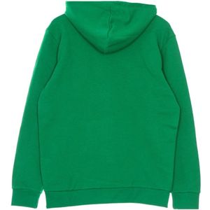 Adidas, Sweatshirts & Hoodies, Heren, Groen, L, Katoen, Groen/Wit Trefoil Lichtgewicht Hoodie