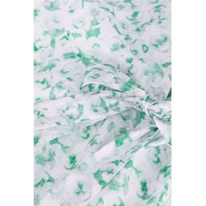 Just Female, Kleedjes, Dames, Veelkleurig, XS, Groene Garden Wrap Jurk Vrouwen