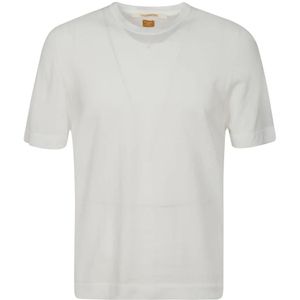 Hindustrie, Tops, Heren, Wit, L, Katoen, Lichtgewicht Witte Inkt T-Shirt