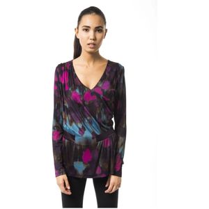 Byblos, Multicolor Viscose Tops & T-Shirt Veelkleurig, Dames, Maat:S