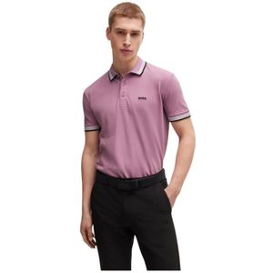 Hugo Boss, Tops, Heren, Paars, M, Regular Fit Polo