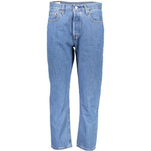 Levi's, Jeans, Dames, Blauw, W27 L26, Katoen, Blauwe Katoenen 5-Pocket Jeans voor Vrouwen