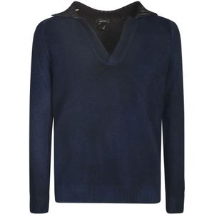 Avant Toi, Sweatshirts & Hoodies, Heren, Blauw, L, Blauwe Sweaters voor Mannen