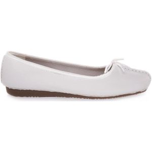 Clarks, Schoenen, Dames, Wit, 38 EU, Ballerina