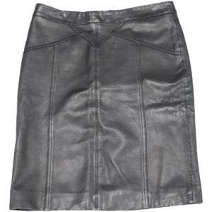 Marc Jacobs Pre-owned, Pre-owned, Dames, Zwart, L, Leer, Pre-owned Skirts