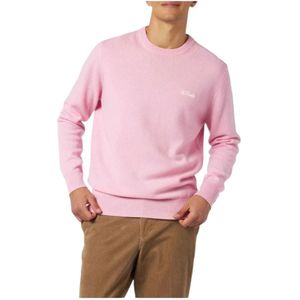 MC2 Saint Barth, Truien, Heren, Roze, S, Heren Crew Neck Sweater Blend Regent