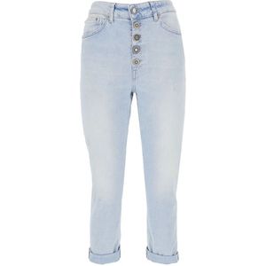 Dondup, Jeans, Dames, Blauw, W24, Denim, Stijlvolle Dames Denim Jeans Ss 23