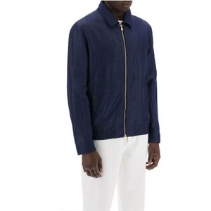 Brunello Cucinelli, Light Jassen Blauw, Heren, Maat:XL